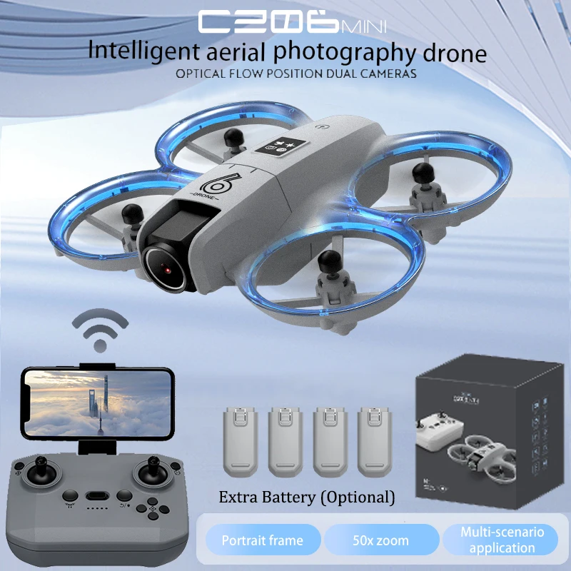 Drone Camera 4K - CZ06 Mini RC Quadcopter Drone -