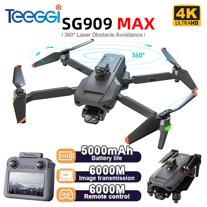 Teeggi SG909 MAX GPS Drone พร้ - Drone Camera 4K บทวิจารณ์และราคา