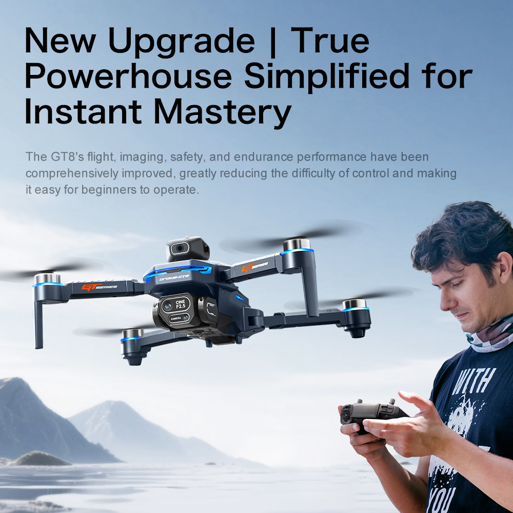 โดรน GT8 รุ่นดั้งเดิม กล้องคู่ - Drone Camera Night Vision บทวิจารณ์และราคา