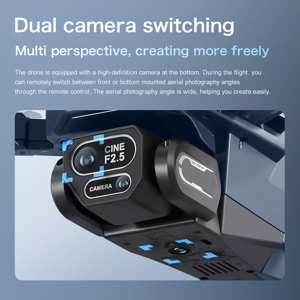 โดรน GT8 รุ่นดั้งเดิม กล้องคู่ - Drone Camera Night Vision บทวิจารณ์และราคา