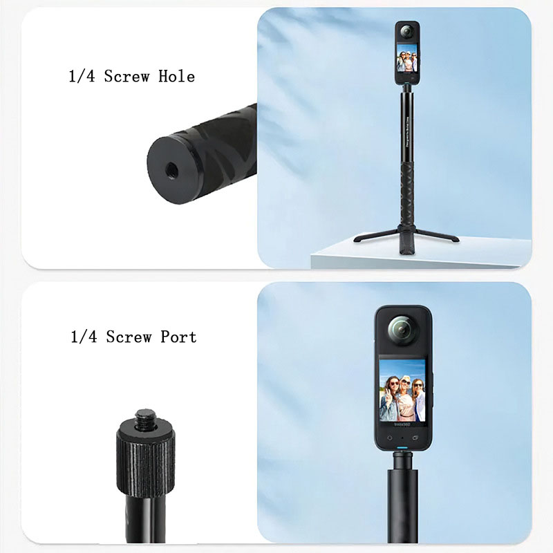 ไม้เซลฟี่แบบซ่อนสำหรับ Insta36 - Drone Camera Action บทวิจารณ์และราคา